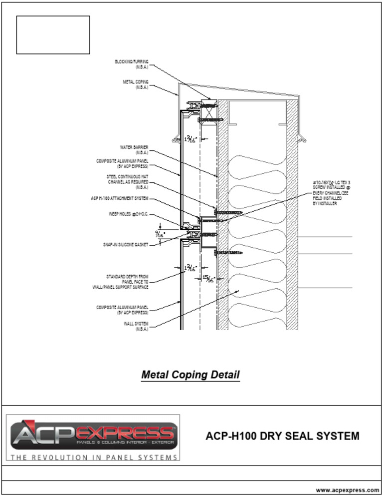 1 ACP H100 Metal Coping Detail Hat Channel | PDF | Intellectual ...