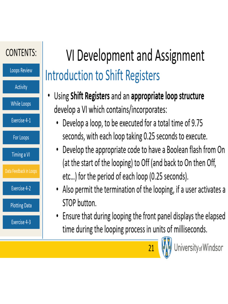 Shift Reg Looping Assignment | PDF