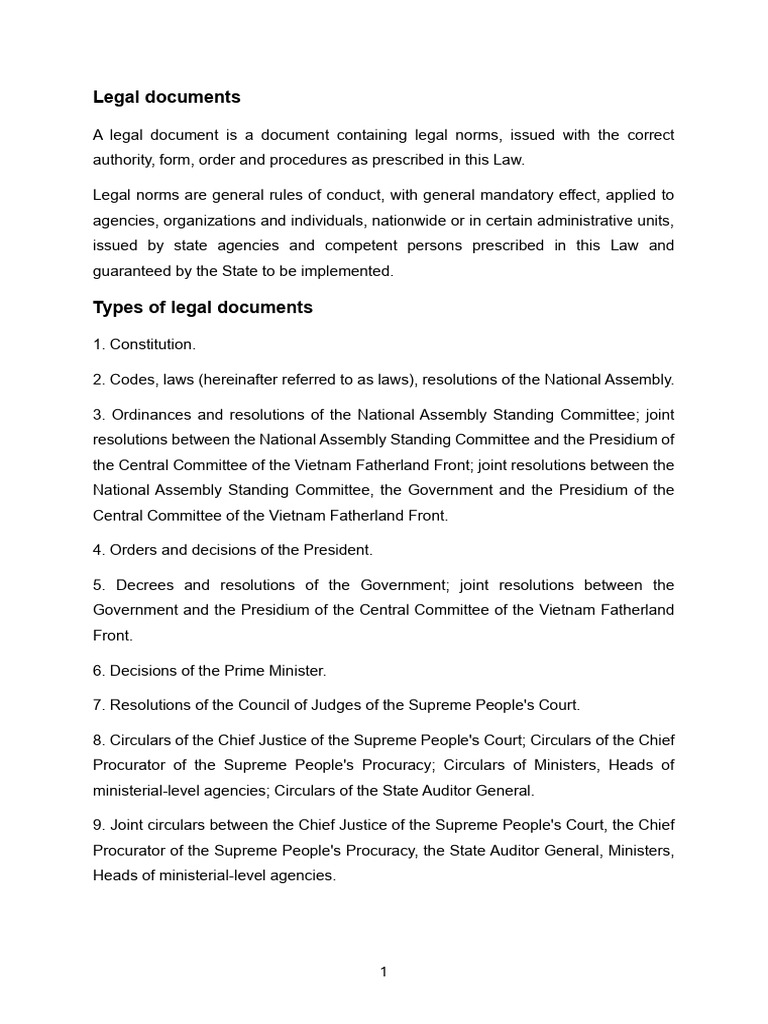 Chapter A What Are Legislative Documents | PDF | Governance | Justice