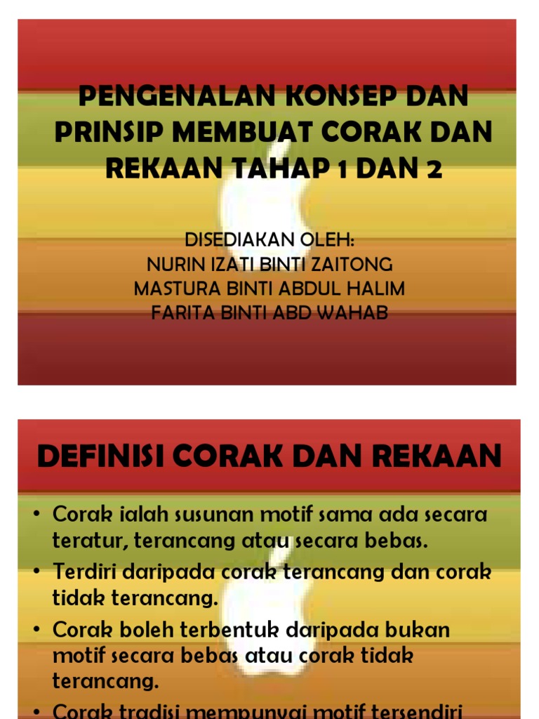 Pengenalan Konsep Dan Prinsip Membuat Corak Dan Rekaan | PDF