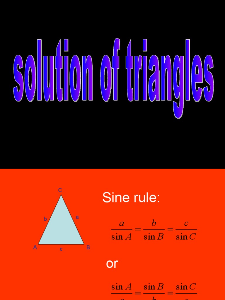 add maths Solution of triangles | Sine | Trigonometric Functions