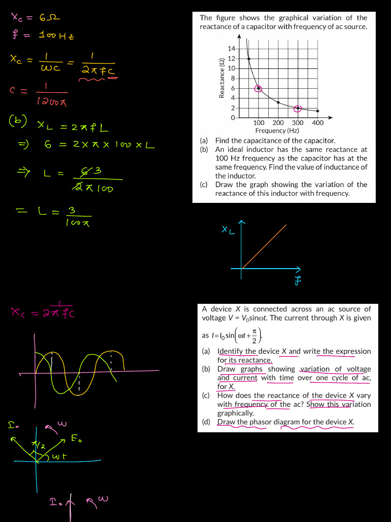 Alternating Current 5 | PDF | Electrical Impedance | Capacitor