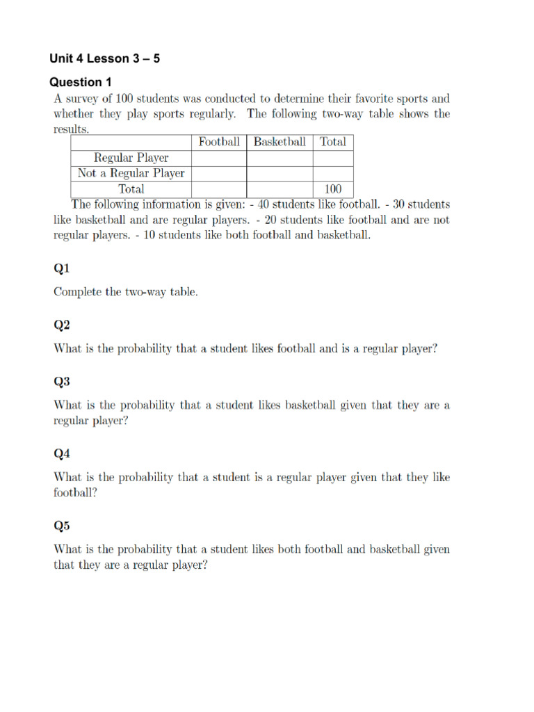 Unit+4+Lesson+3+ +5+Review+Sheet | PDF