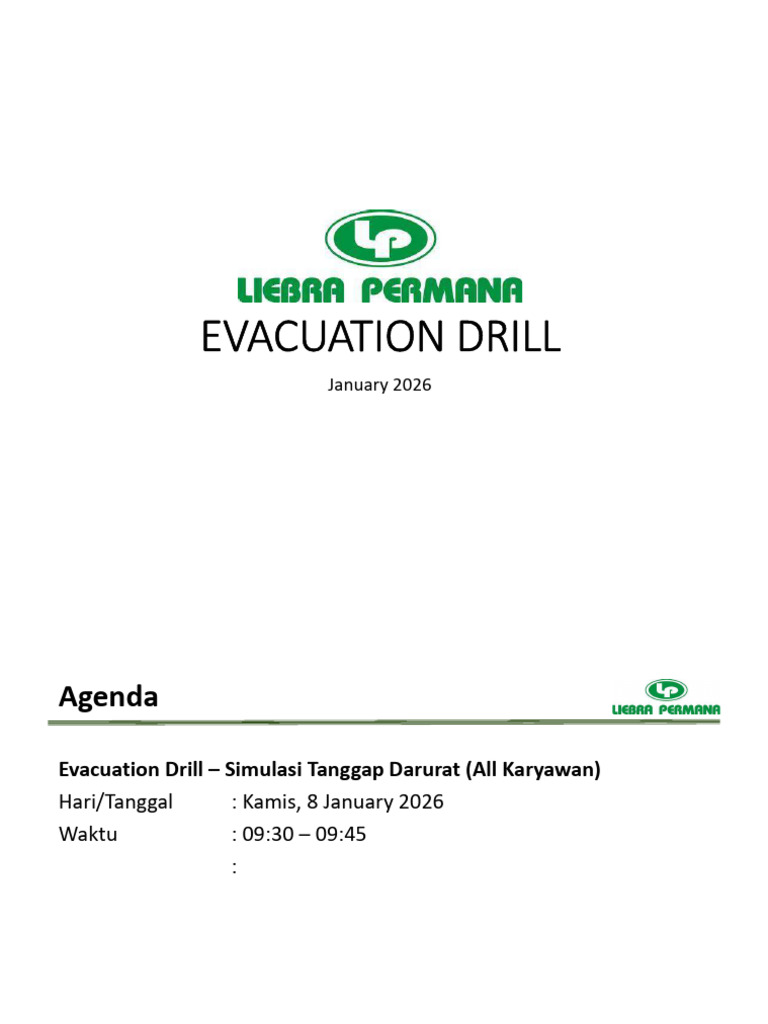 Plan Simulasi Evakuasi | PDF