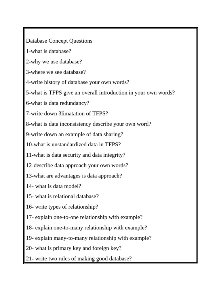 Database Concept | PDF | Databases | Computing