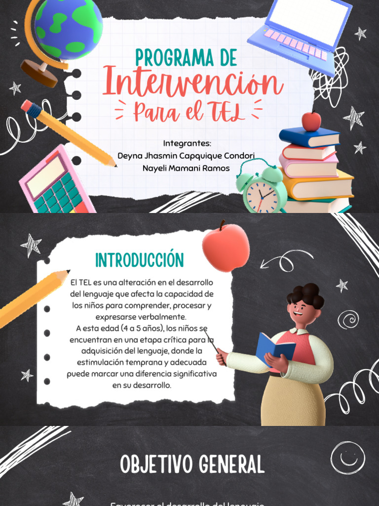 Diapositivas - Programa de Intervención TEL | PDF