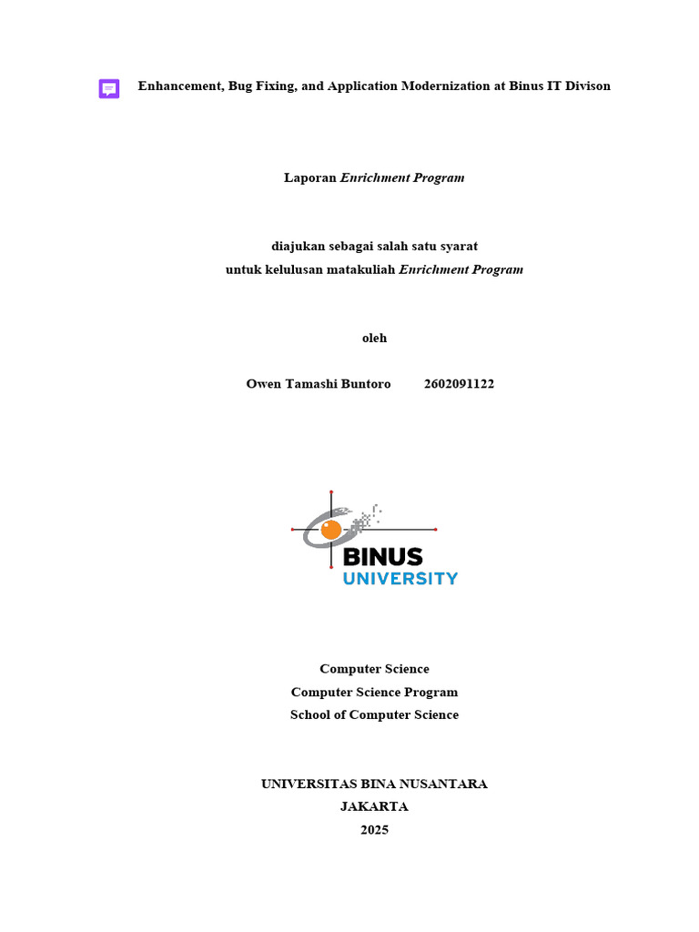 Final Report Enrichment 2602091122 | PDF