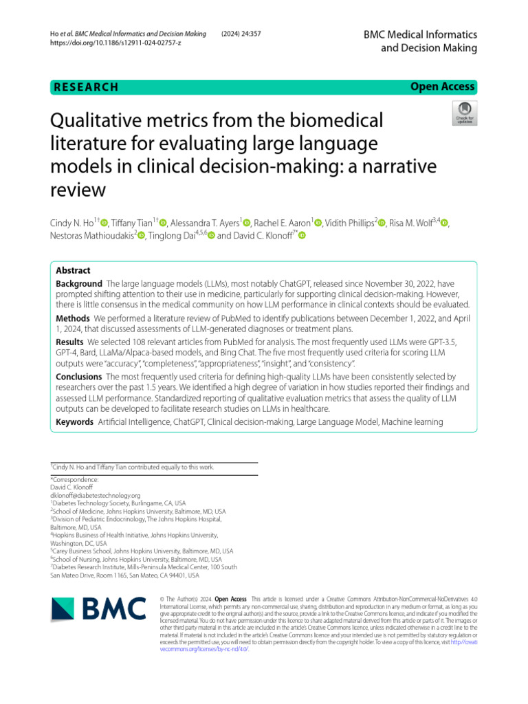 Qualitative Metrics A Narrative Review | PDF | Accuracy And Precision ...