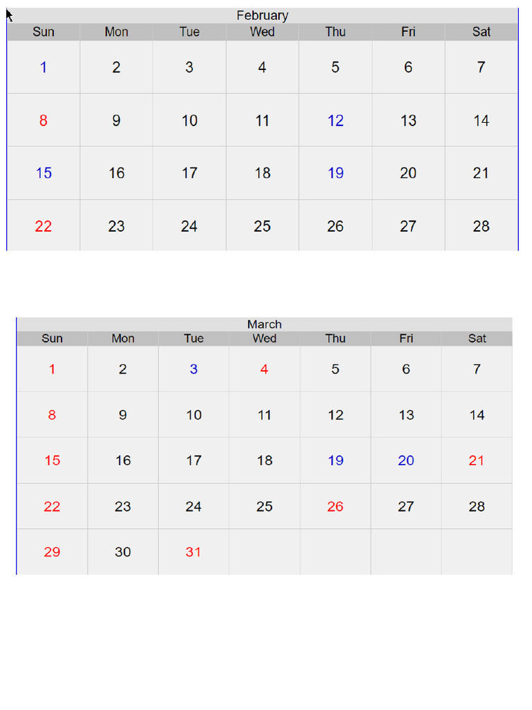 Calender | PDF
