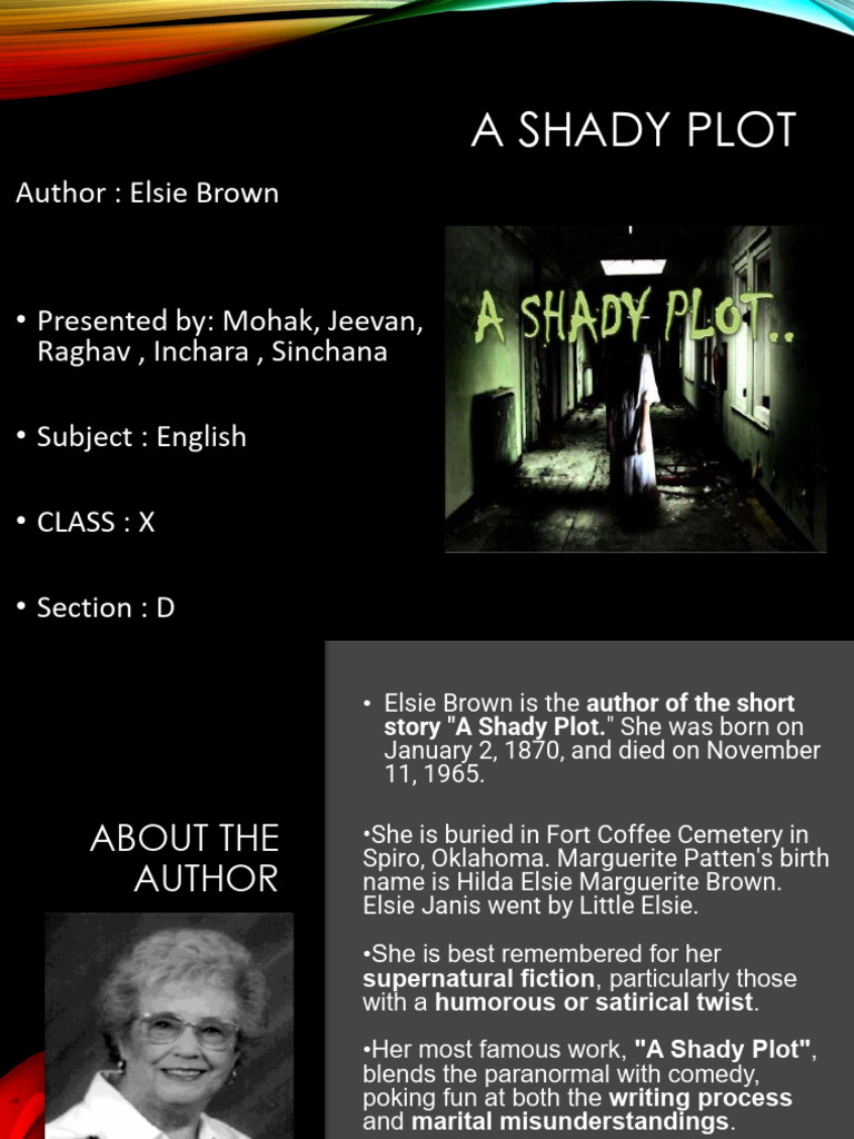 a shady plot ppt (3) | PDF