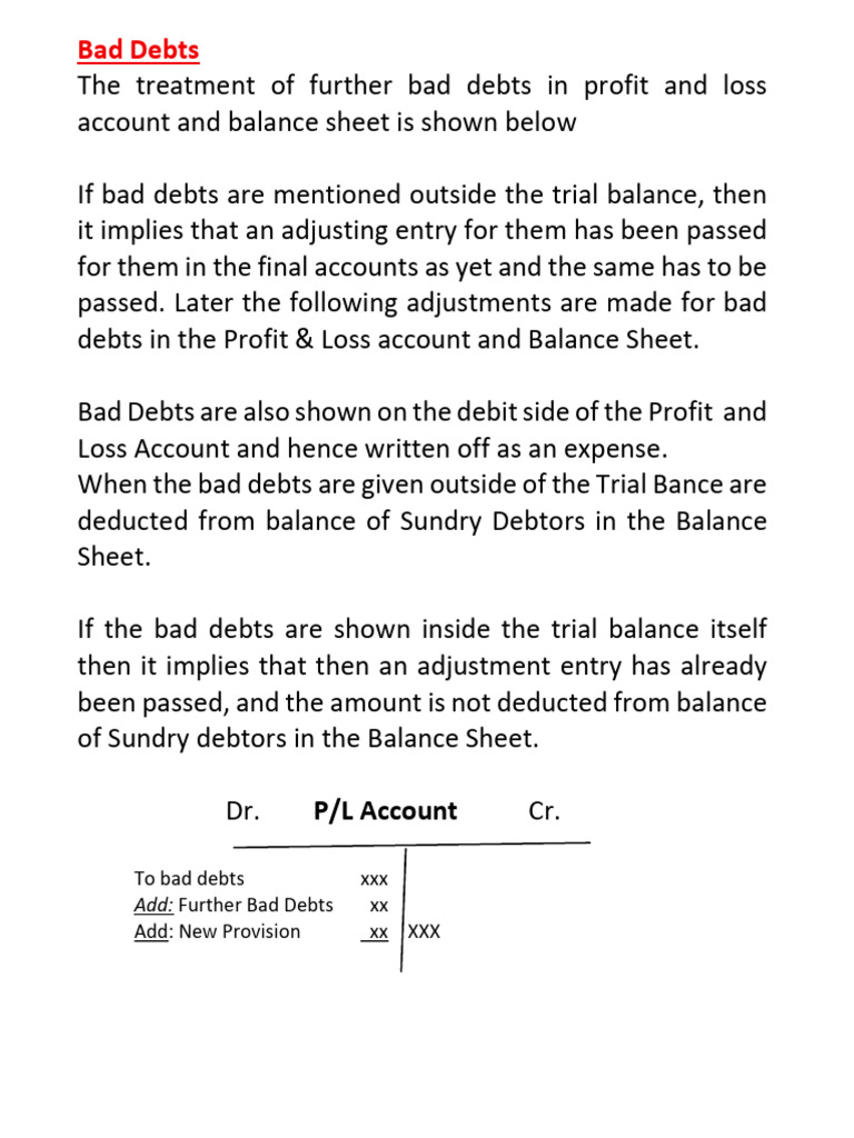Adjustments | PDF | Bad Debt | Debits And Credits