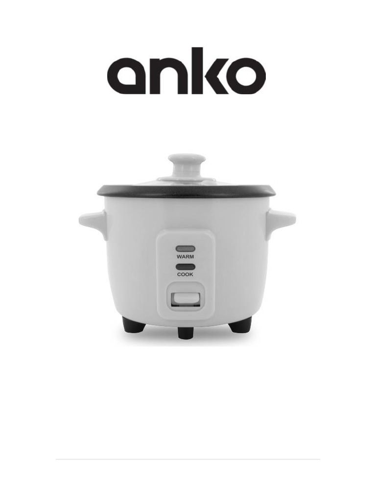 Anko Mini Rice Cooker | PDF | Kitchen Stove | Home Appliance