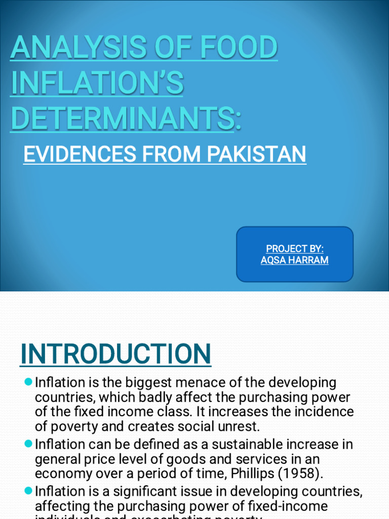 Analysis of Food Inflation’s Determinants | PDF | Inflation | Economic ...