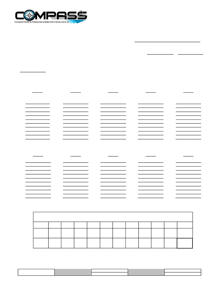 Tf 023 Answer Sheet Daily Assessment Editable290525 | PDF | Chess ...
