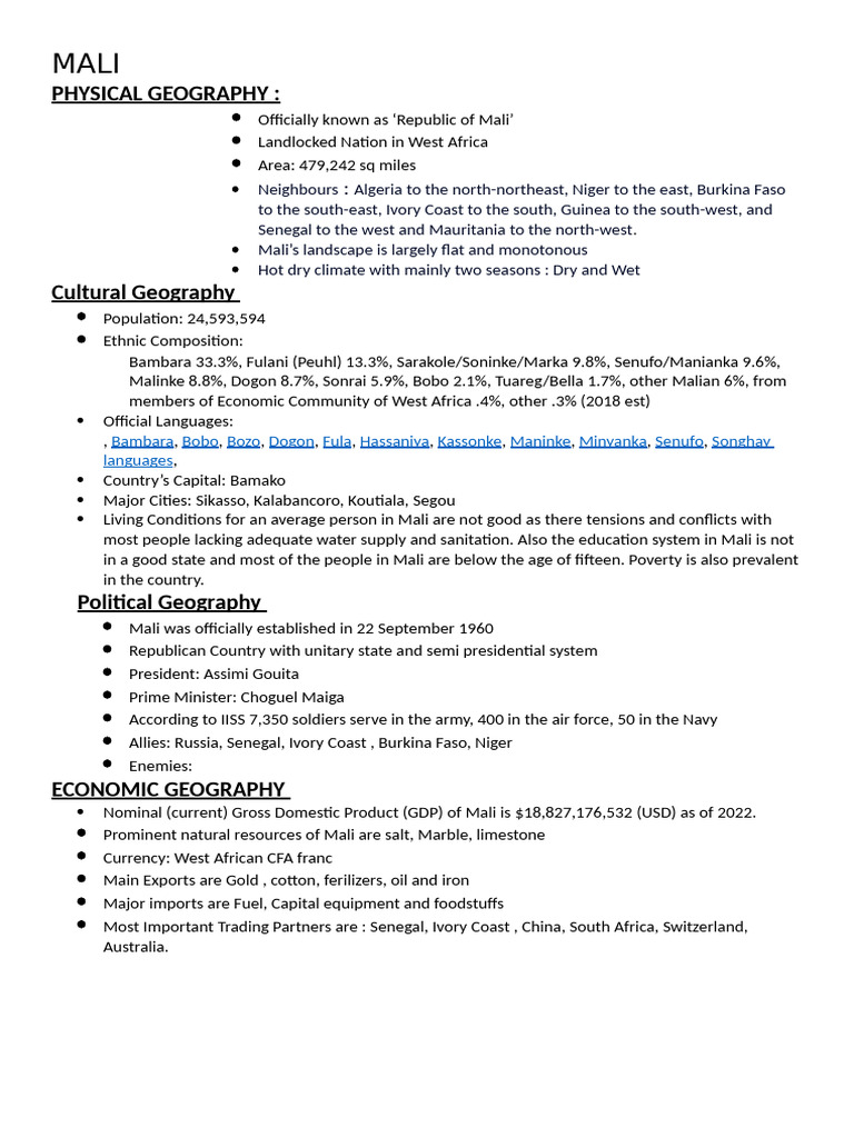 Country Profile | PDF