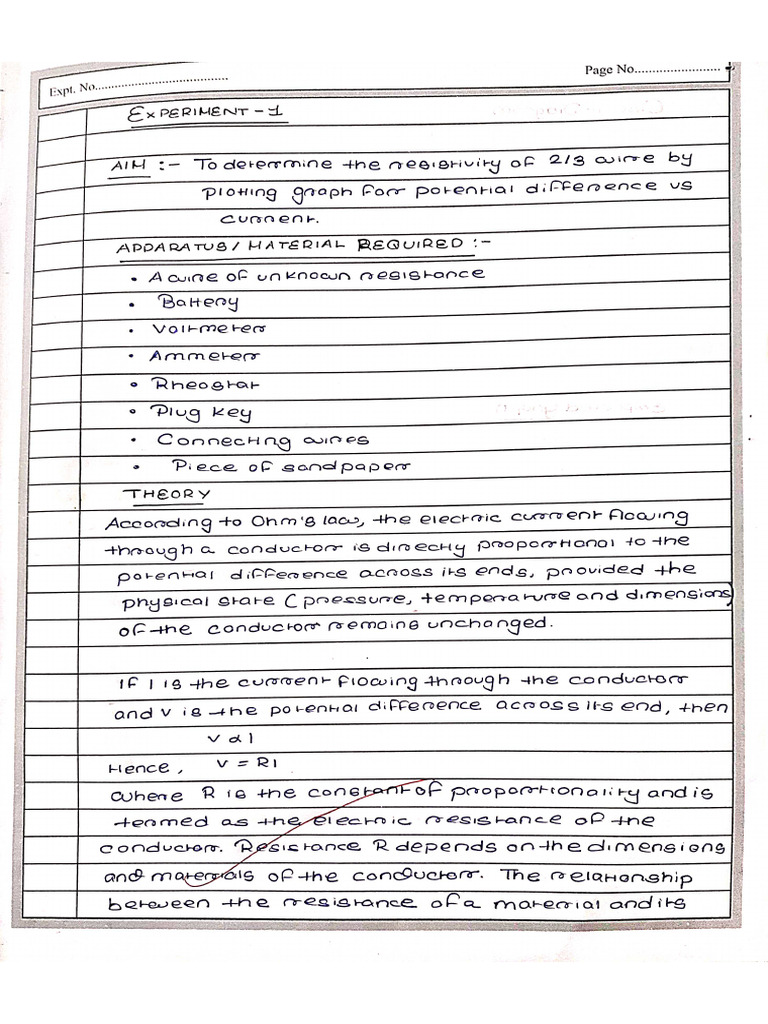 Physics Lab File Class 12 - Riddhi Dutta Gupta | PDF