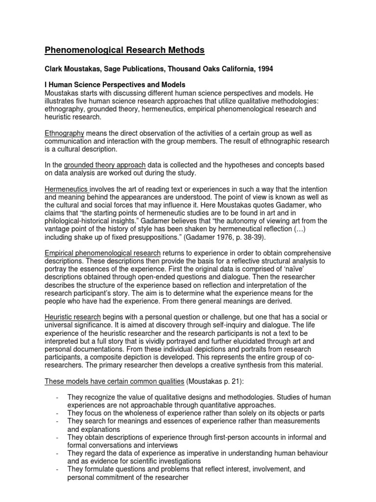 Introduction To Phenomenology Pdf