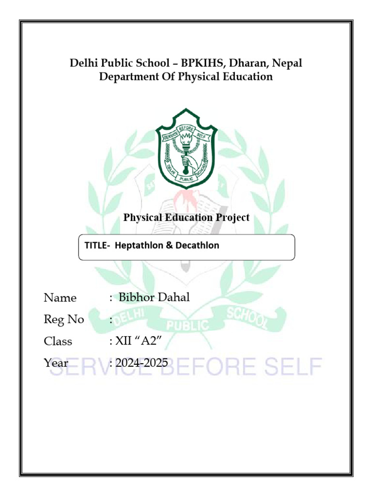 Project On Physical Education | PDF