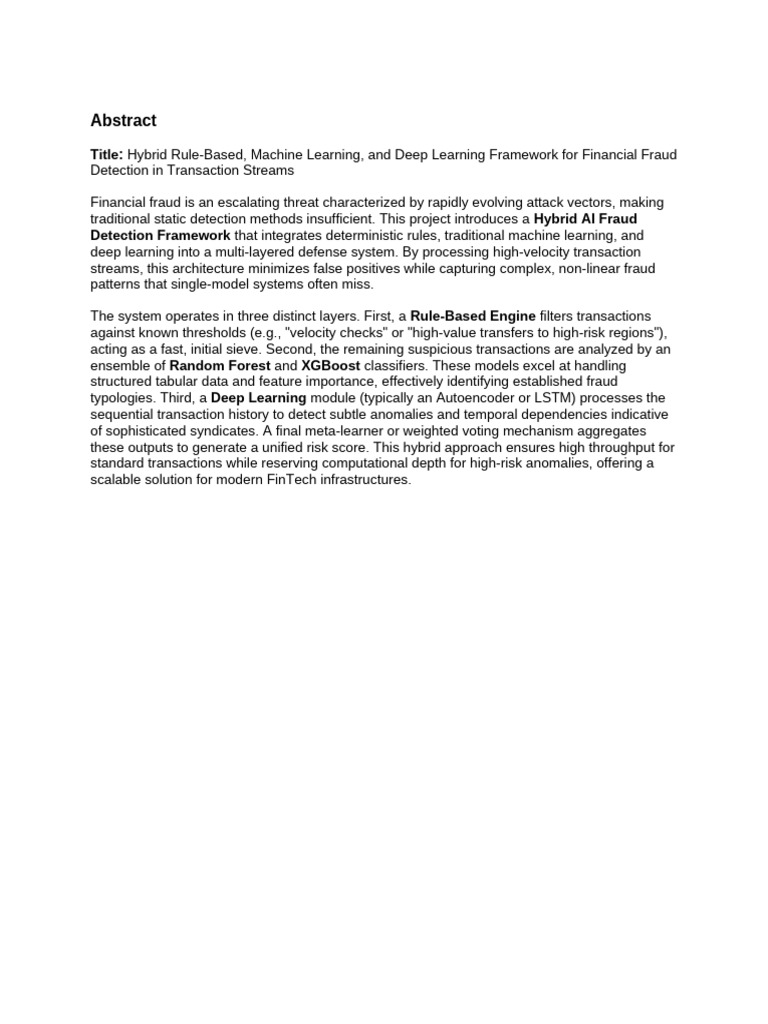 Hybrid Rule-Based, Machine Learning, and Deep Learning Framework For ...