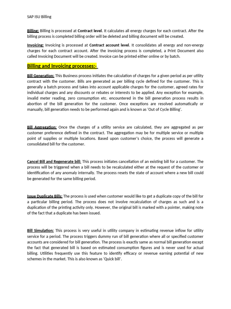 Billing and Invoicing-Standard | PDF | Prices | Demand