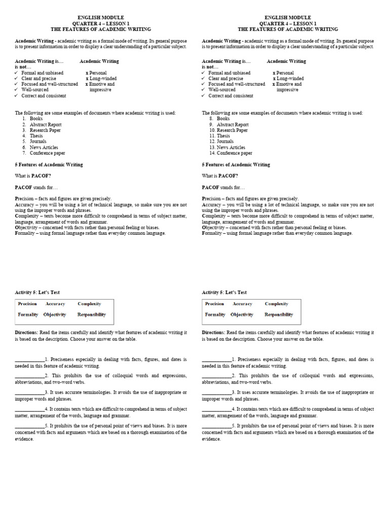 English Module and Quiz | PDF | Subject (Grammar) | Phrase