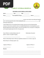 Discharge Against Medical Advice Form | PDF