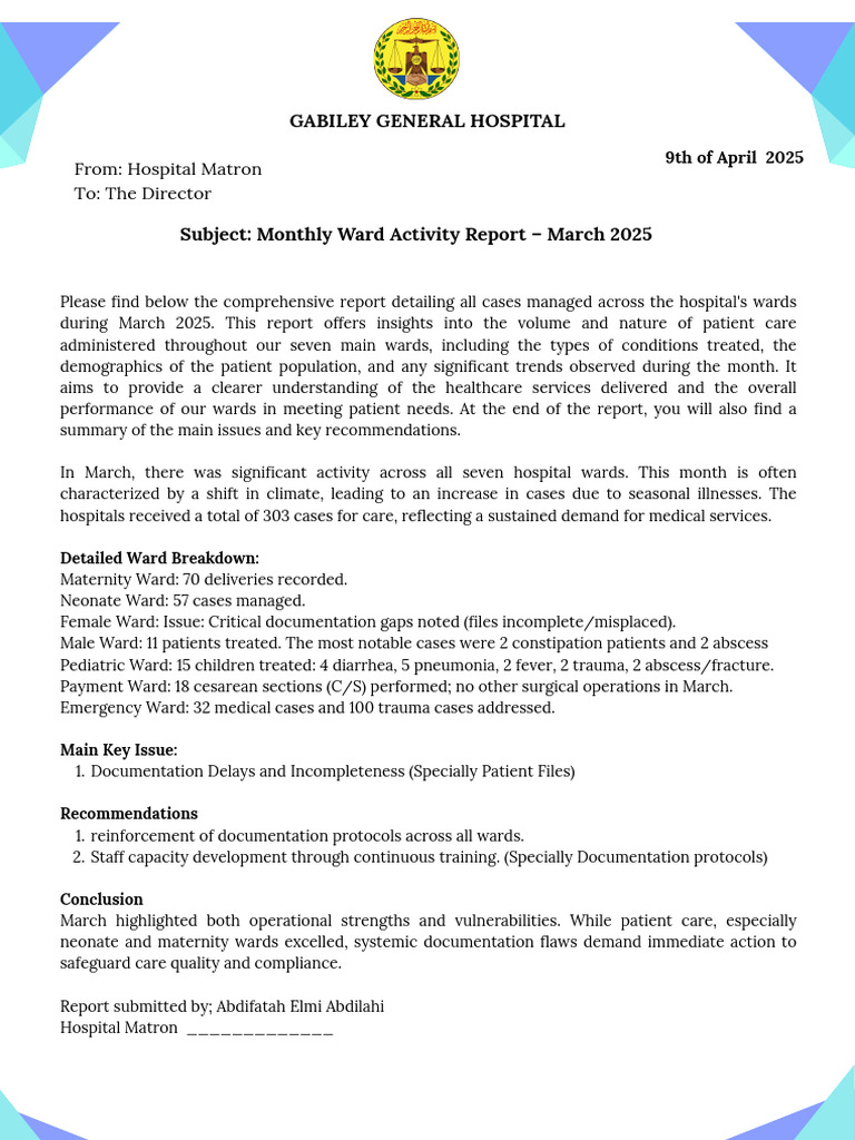 March Ward Report | PDF