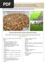 Analisa Usaha Tani Padi Sawah Analisa Usaha Tani Padi Sawah