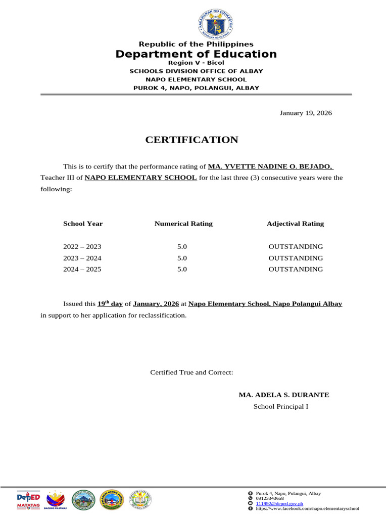 Summary of IPCRF Rating | PDF