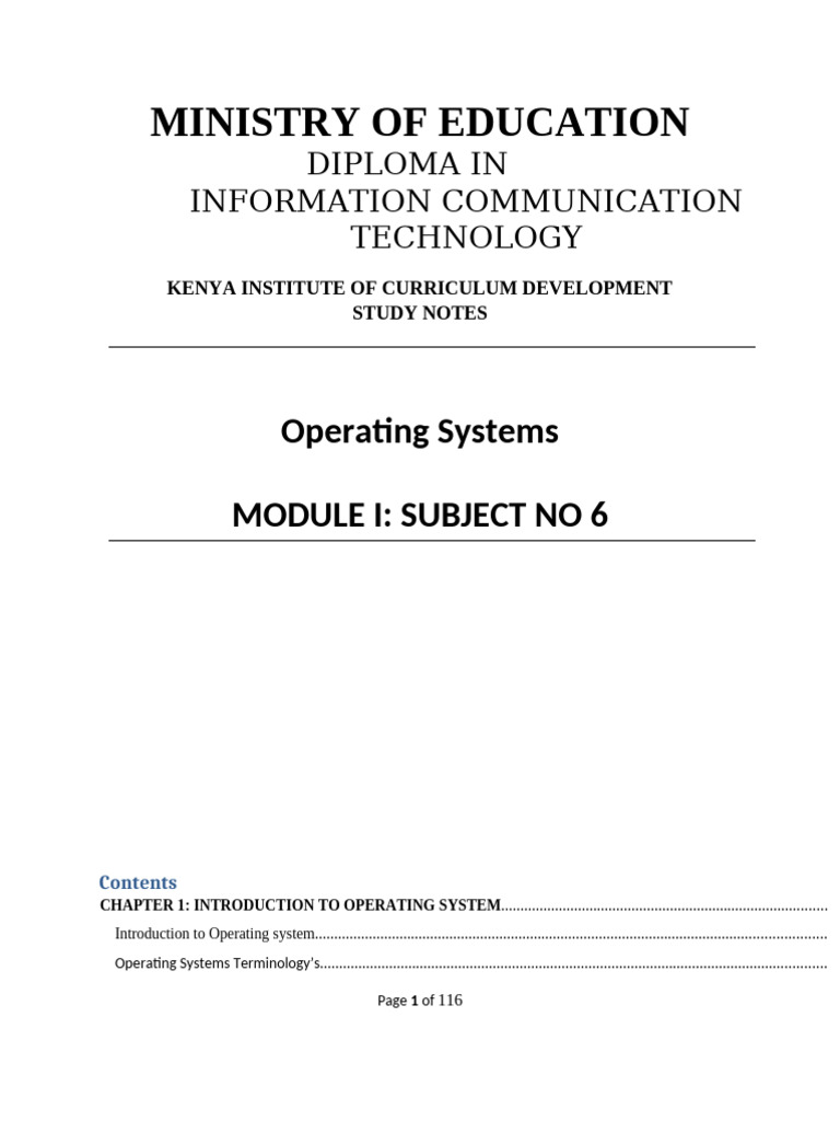 Operating system | PDF | Operating System | Computer File