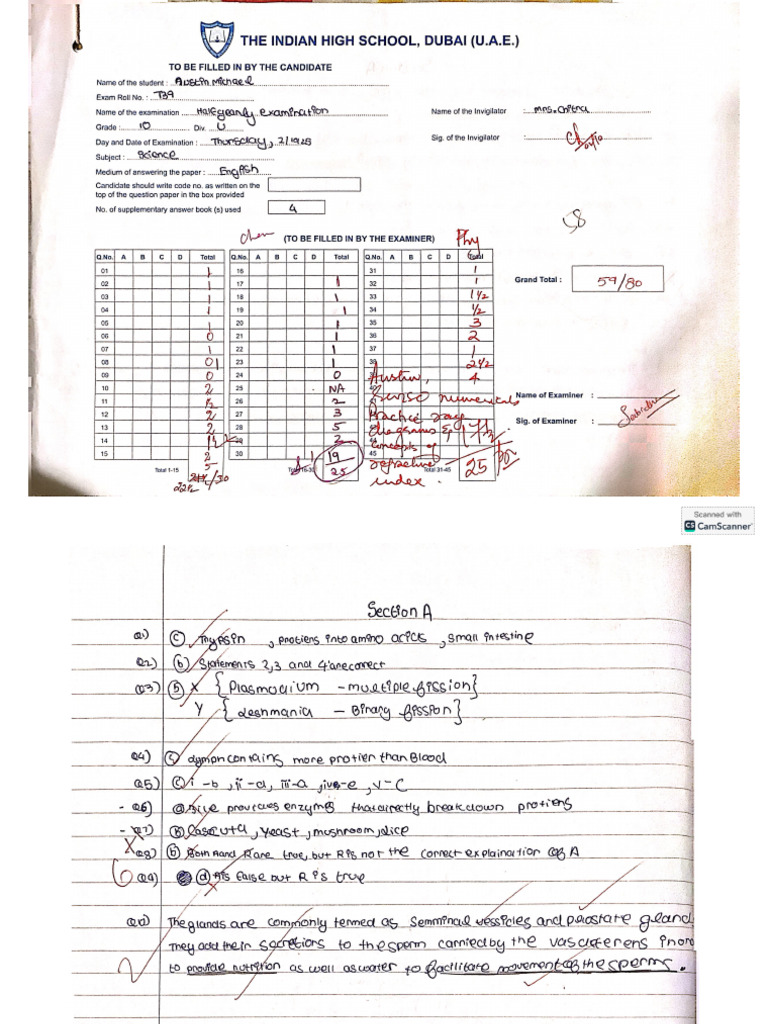 Pt2 Answer Paper | PDF