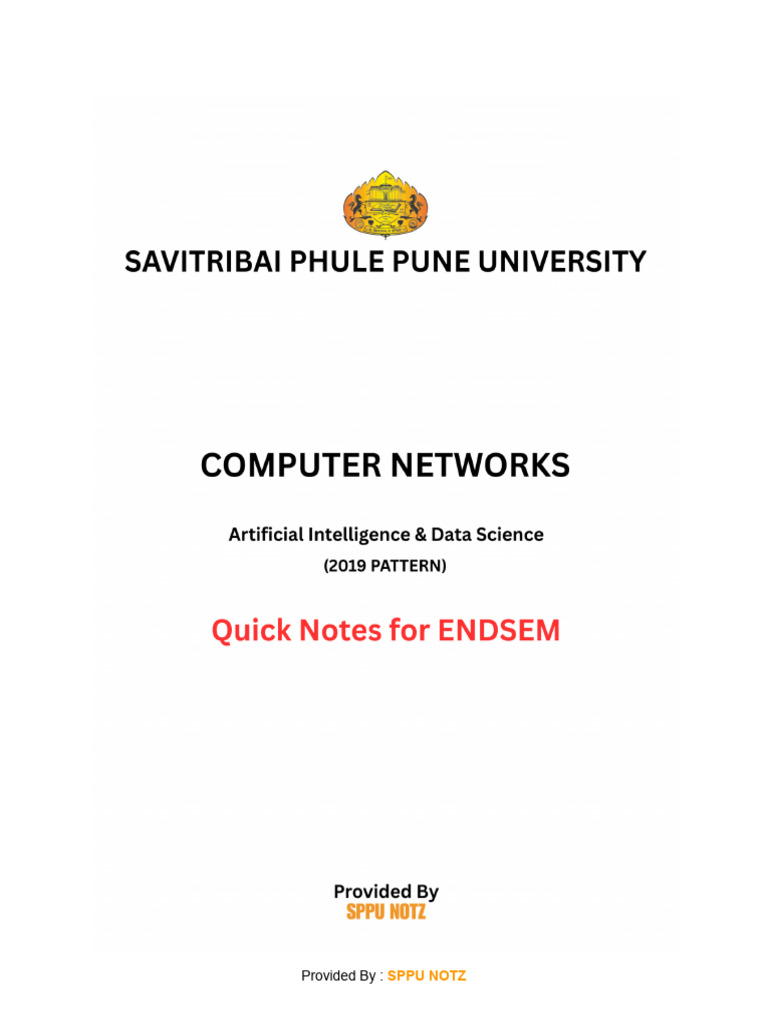 Computer Networks (TE AI&DS SPPU) Quick Notes | PDF | Domain Name ...