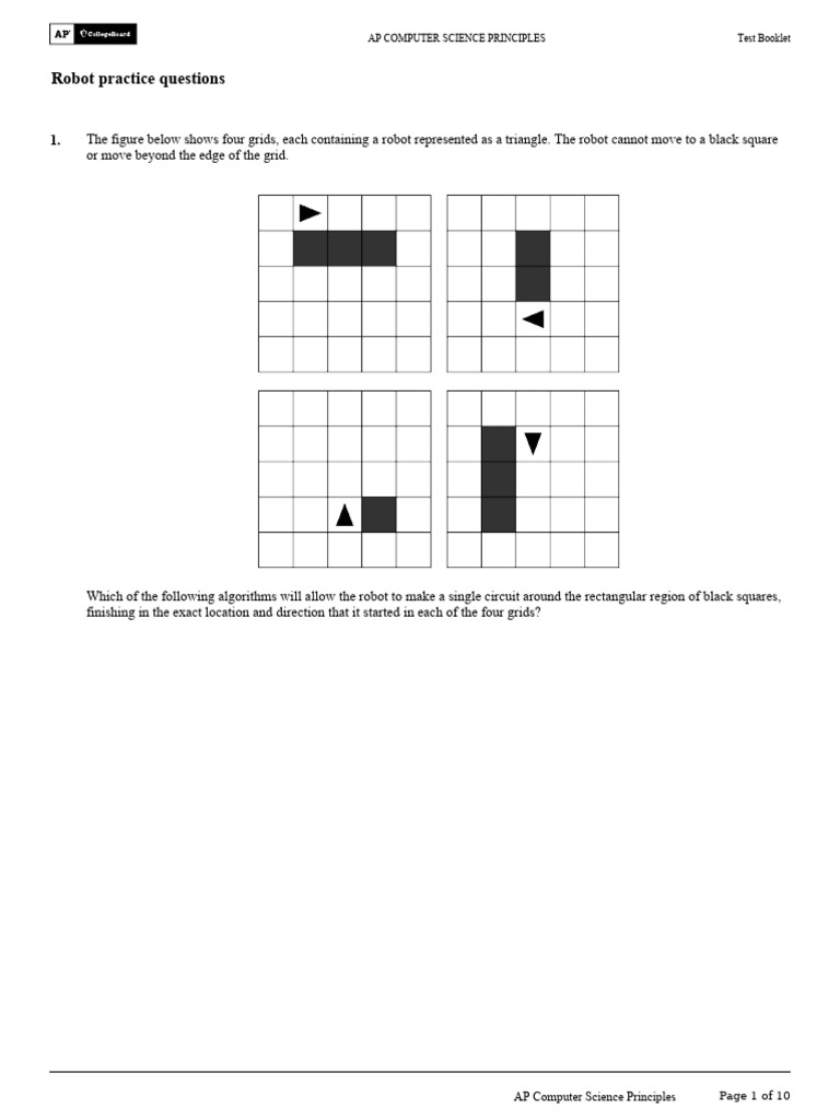 TB Robotpracticequestions 68eb6285d8bf21.68eb6287087aa4.41744353 | PDF ...