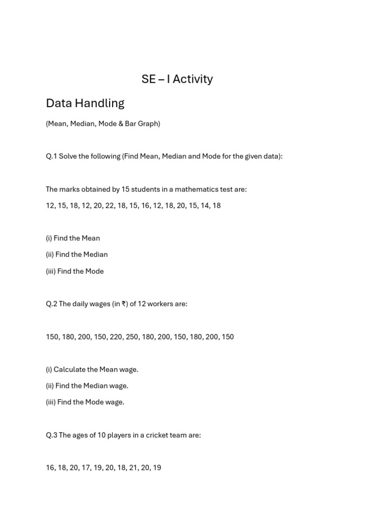 Maths Worksheet | PDF