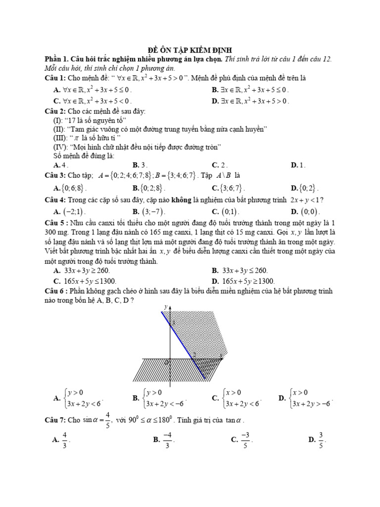 Toan Hoc 10 | PDF