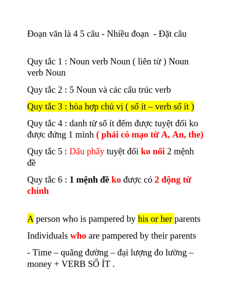 Principle for Make a Sentences | PDF