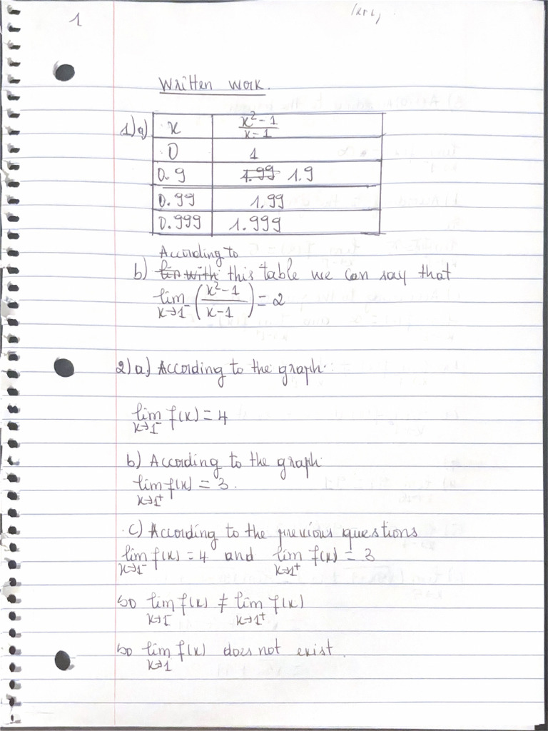 Written Works of Exam 1 | PDF