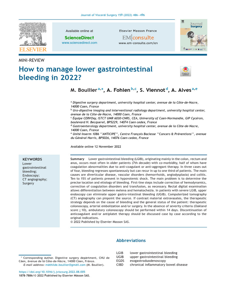 How To Manage Lower Gastrointestinal 2022 | PDF | Colonoscopy | Medical ...