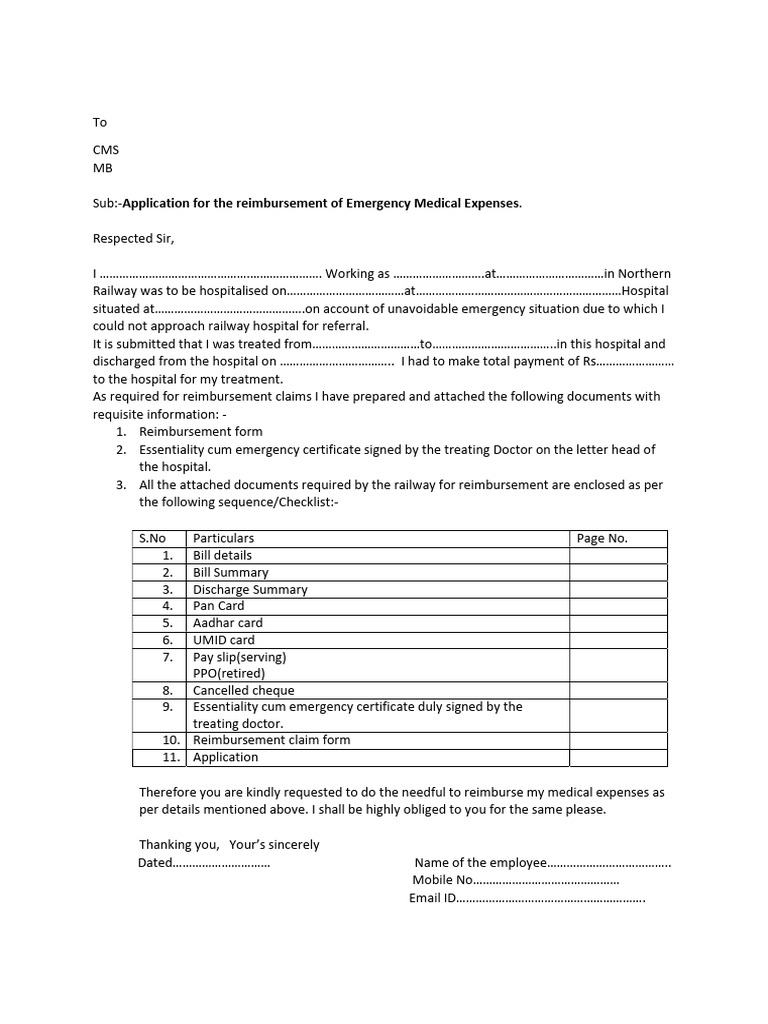 Claim Form PDF | PDF | Hospital