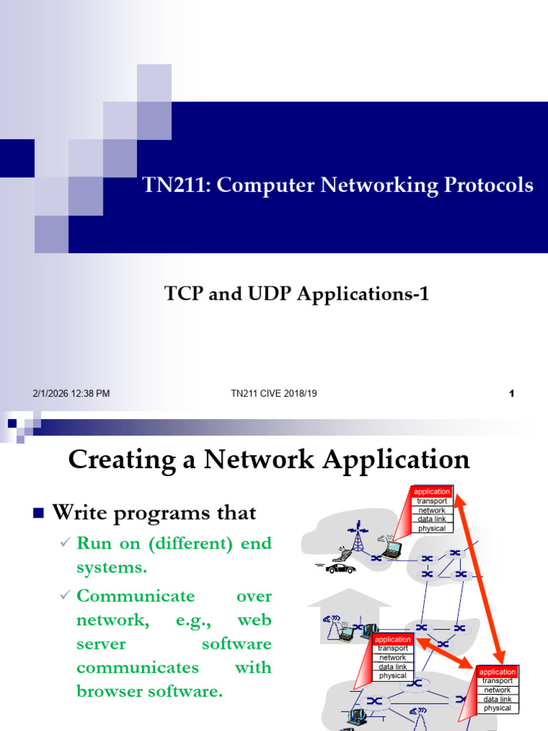 Network Protocols TCP - Udp | PDF | Domain Name System | File Transfer ...