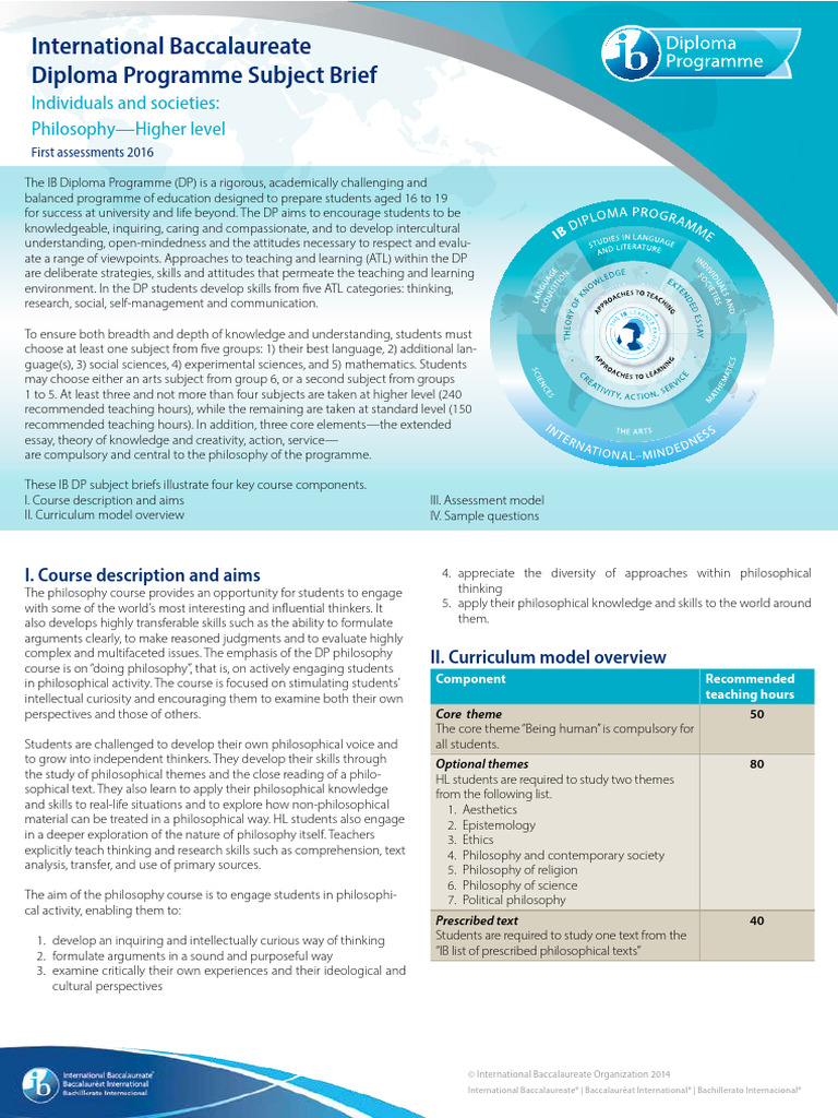 Philo HL Overview | PDF | Cognition | Liberal Arts Education