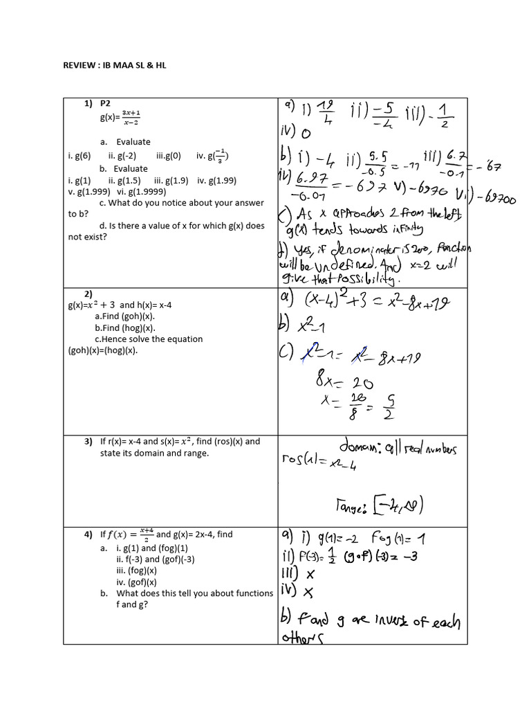 Review Ib Maa Sl.pdf | PDF | Elementary Mathematics | Arithmetic