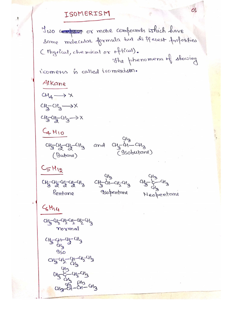 Structural Isomerism | PDF