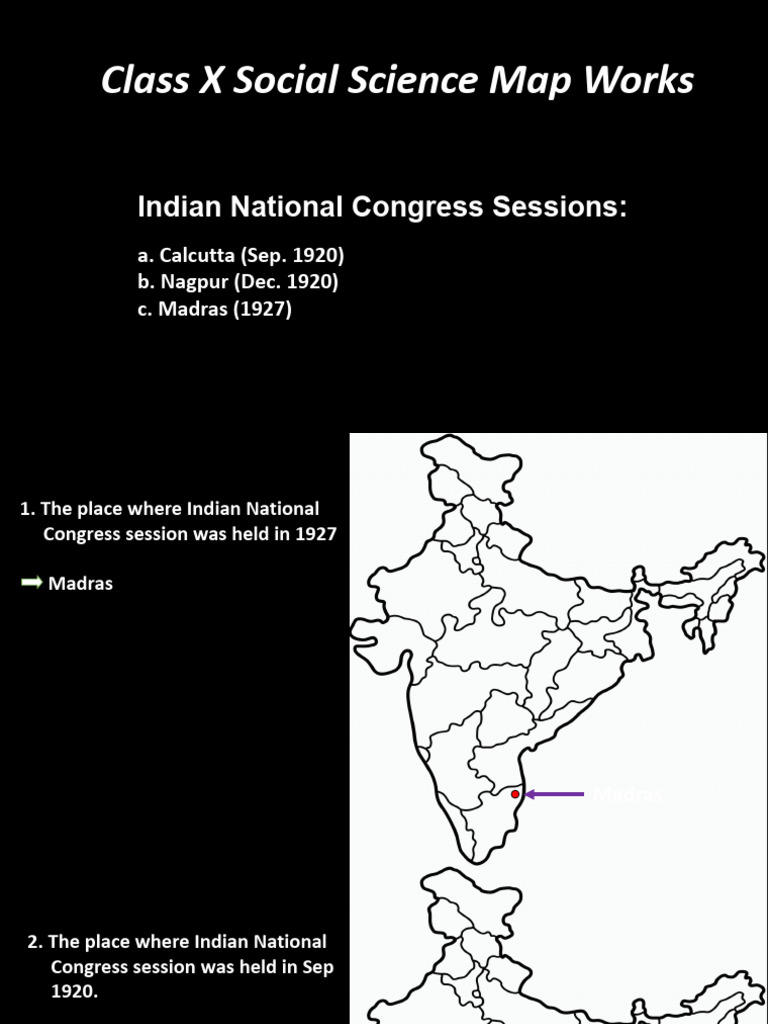 Social Science Map Works - 2023-24 | PDF | Indian Independence Movement ...