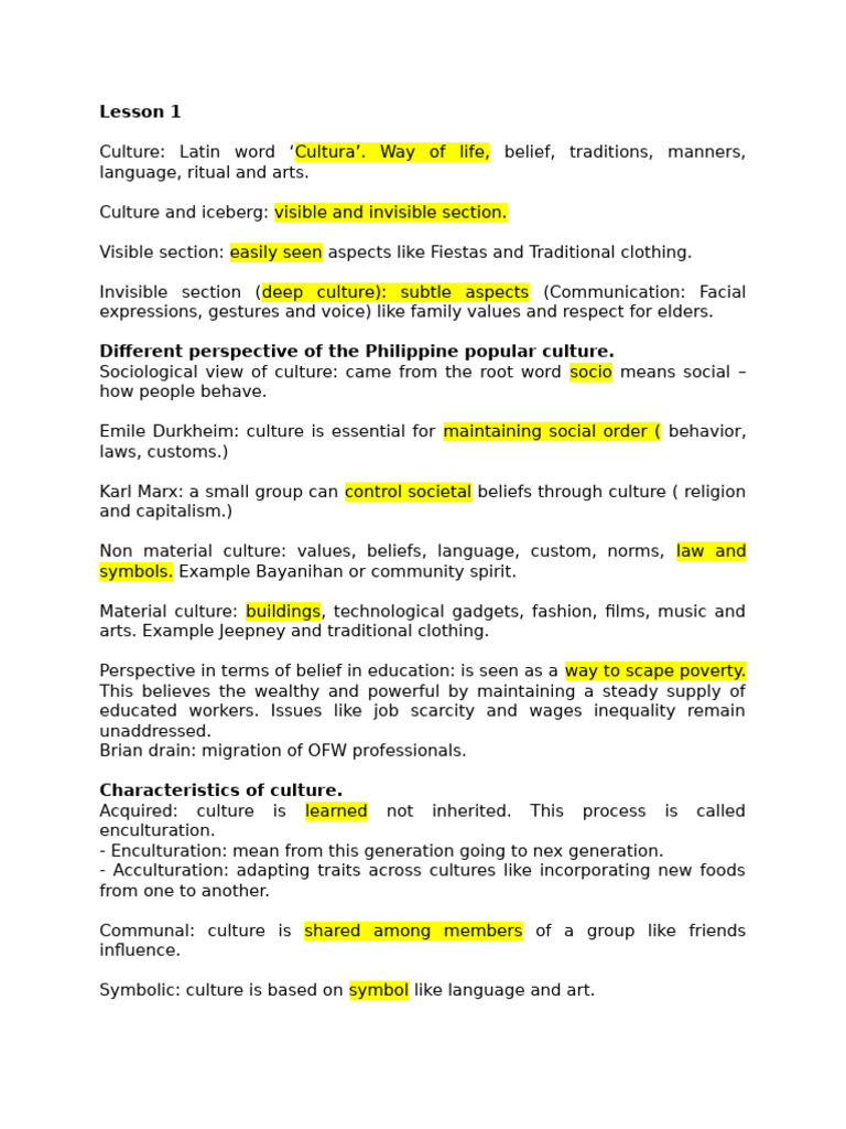 Pop Culture Lesson 1, 2 and 3 | PDF | Popular Culture | Fashion