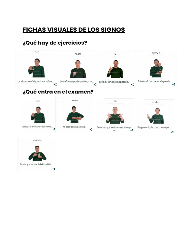 Fichas Visuales de Los Signos | PDF