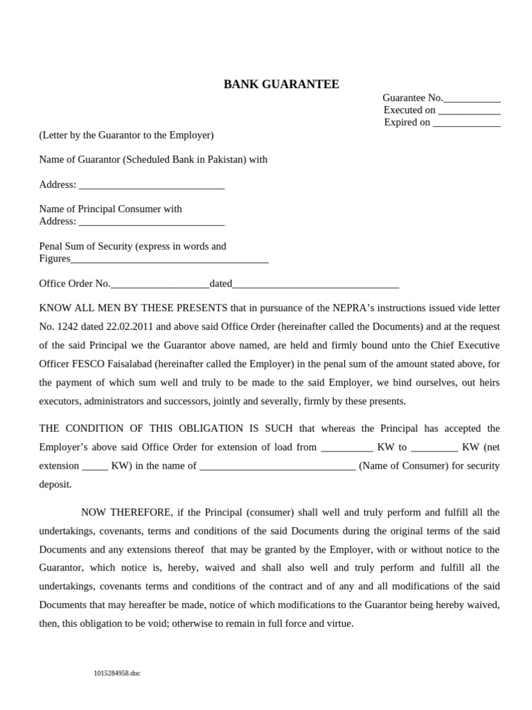 Bank Gurantee-Extension of Load | PDF | Guarantee | Surety
