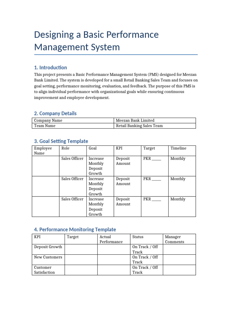 Meezan Bank PMS With Tables | PDF | Performance Indicator | Performance ...