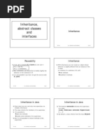 Inheritance, Abstract Classes and Interfaces