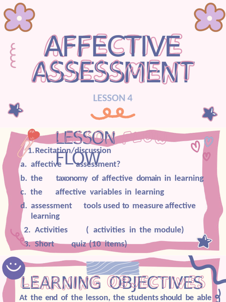 670438388 Affective Assessment (1) | PDF | Affect (Psychology) | Learning